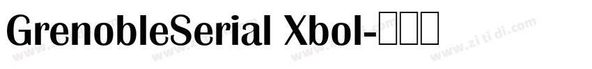 GrenobleSerial Xbol字体转换